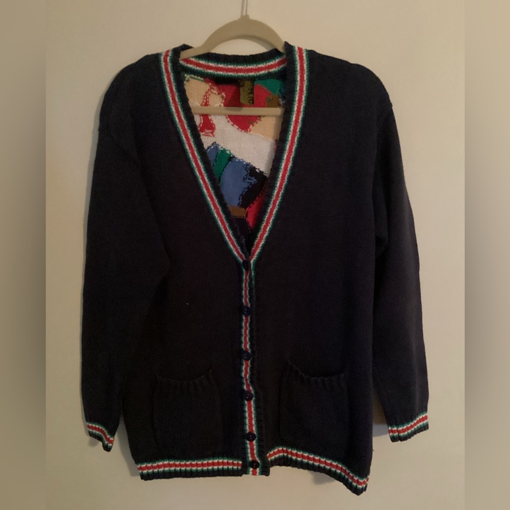 Vintage Liz Sport Golf Cardigan